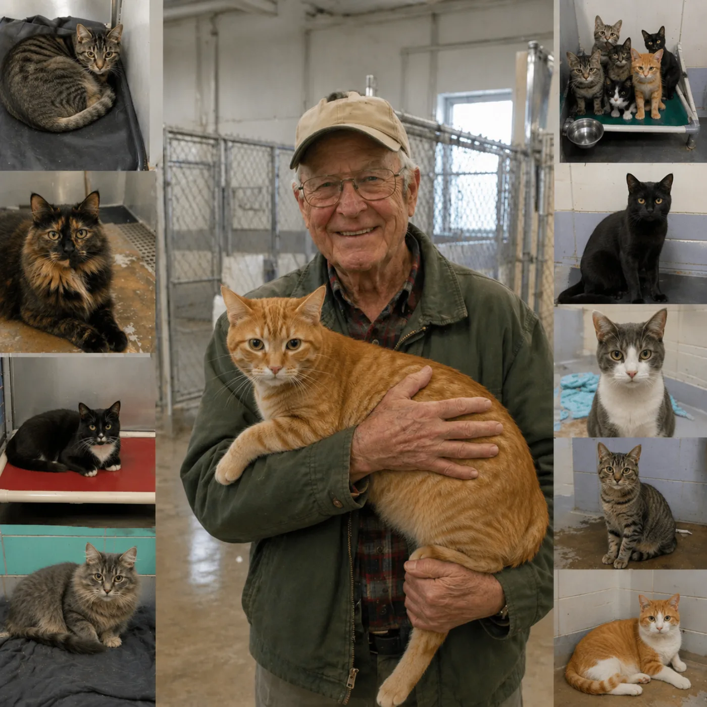 A cat at the shelter Bens Sanctuary supports